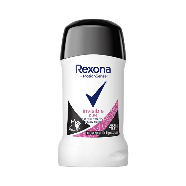 Rexona Invisible Pure antiperspirant stick 40 ml استیک ضد تعریق زنانه رکسونا مدل Invisible Pure