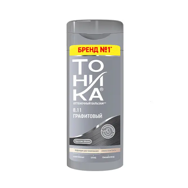 Tonika 8.11 граффити Hair shampoo 150ml شامپو رنگ مو تونیکا رنگ گرافیتی شماره 8.11 حجم 150 میل