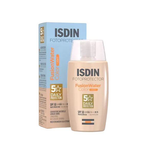 Isdin-Fusion-Water-Magic-Light کرم ضد آفتاب رنگی ایزدین LIGHT