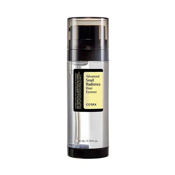 cosrx advanced snail radiance dual essence 80ml سرم اسنس حلزون Dual کوزارکس روشن کننده و ضد چروک