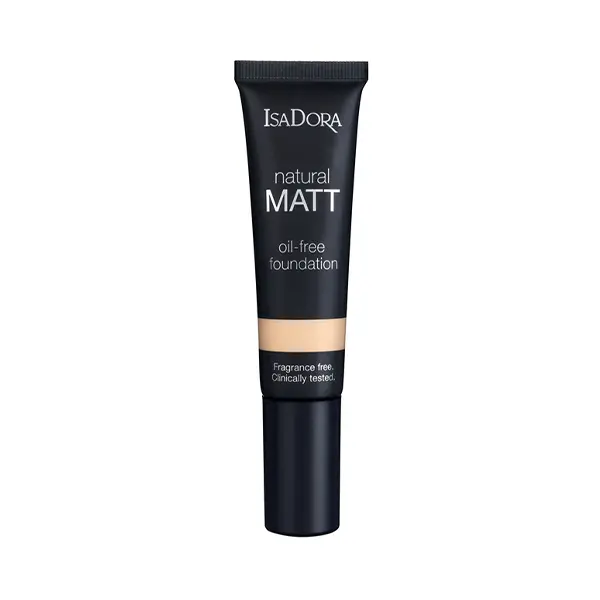 IsaDora Natural Matt Oil-Free Foundation, 10 Matt Porcelain 35Ml کرم پودر ایزادورا شماره 10 matt procelain فاقد چربی