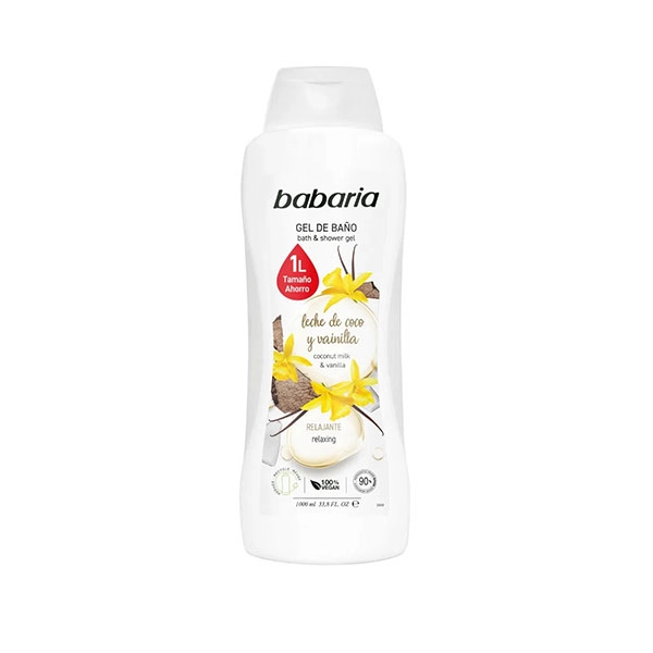 babaria-vanilla-shower-gel-1000-ml ژل دوش باباریا وانیل 1000 میل
